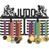 Metal Sports Medal Hanger Wall Display Organizer Non Slip Award Ribbon Rack for Athletes Race Gifts