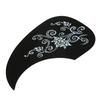 2Pcs Comma Shape Pickguard Pick Guard Sticker for Acoustic Guitar (Silver Vine)
