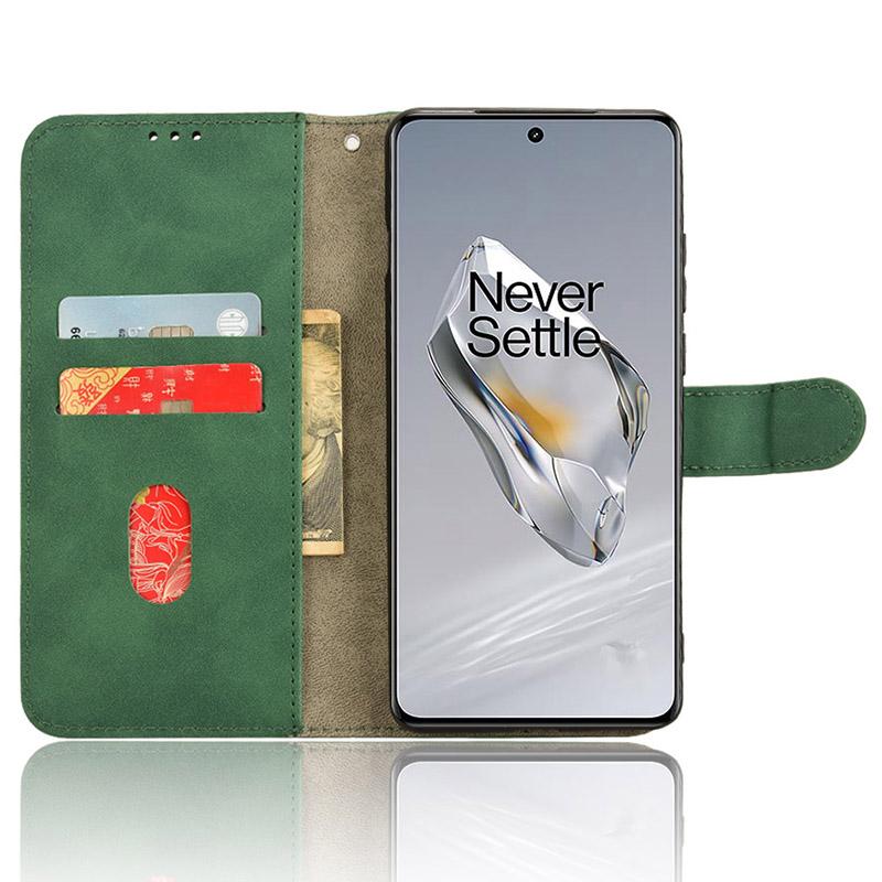 

For OnePlus Ace 3 5G/12R 5G Leather Case Skin-Feel Phone Cover with Wallet Brown