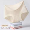 Women's Summer Thin High Waist Breathable Naked Sense Ice Silk No Trace Briefs