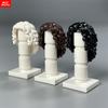 10pcs MOC Bricks 4cm Figure Wear Woman Female Curly Hairs Princess Hair Assembled Building Blocks Accessories Children's Toy