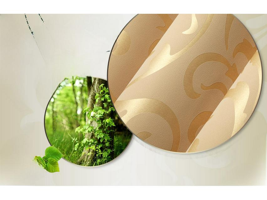 3D-Tapete mit Akanthusblättern in Silber – Vlies-Design für Schlafzimmer, Wohnzimmer und als Hintergrund für Fernseher und Sofa