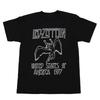 Led Zeppelin Rock Band T-Shirt 100% Cotton Graphic Tee Men Women Summer Streetwear Top