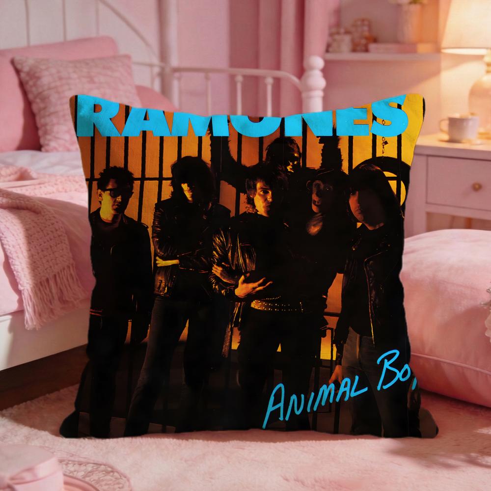 Band Ramones Cushion Cover Premium Comfort Reversible Pillow Cove Two In One Design For Any Room  Car Interior