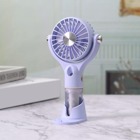 Mini Mist Spray Handheld Fan 100 Speeds Adjustable Portable Summer Misting Cooling Fan USB Rechargeable Travel Outdoor Personal Fan
