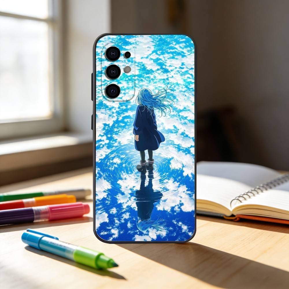 R-Rimuru-U Tempest T-Tensei Phone Case For Samsung S25,S24,S21,S22,S23,S30,Ultra,S20,Plus,Fe,Note,10,9,5G Black Cover