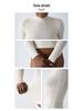 Women's Slimming Long Sleeve Yoga Top - Nude Feel, Round Neck