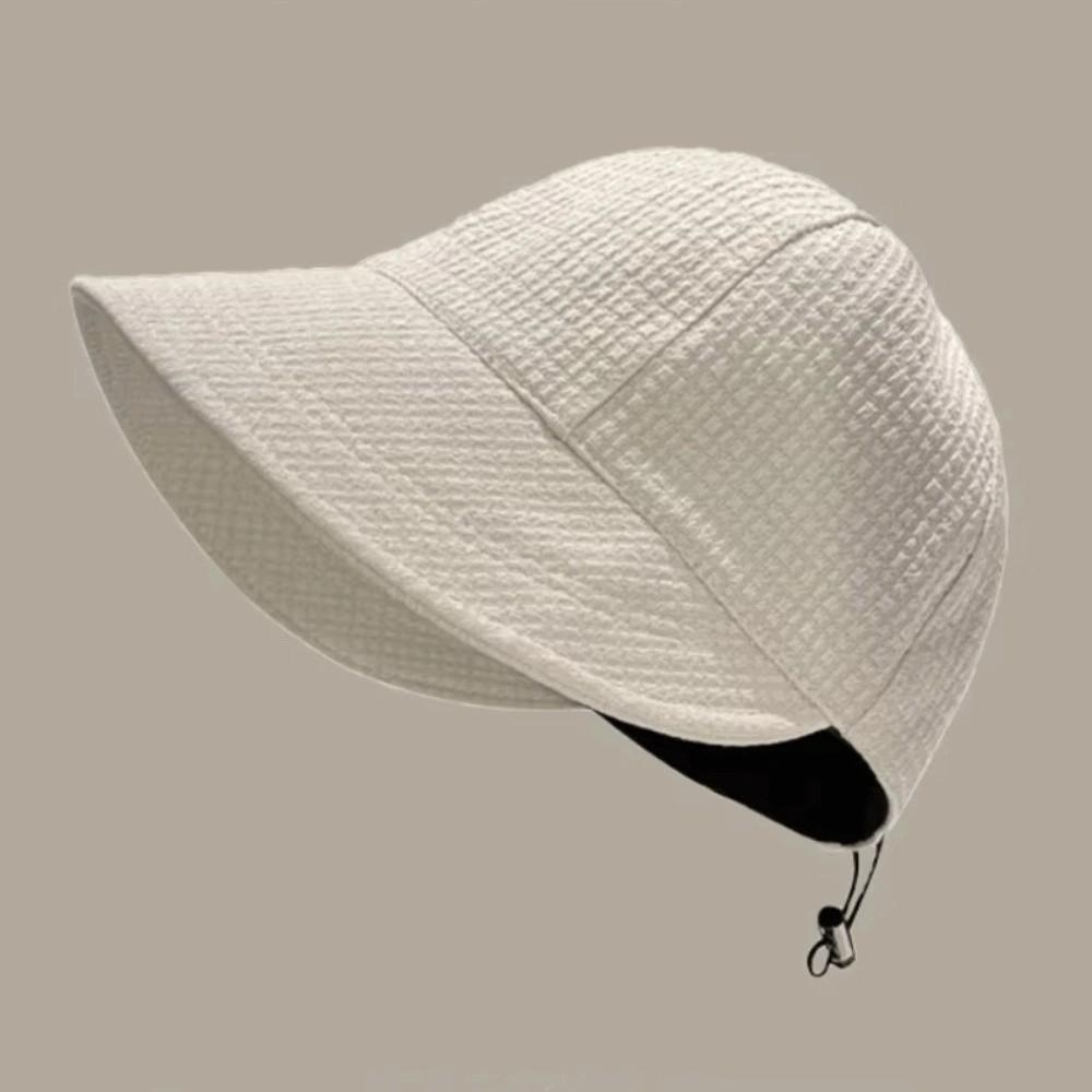 Quick-drying Waffle Bucket Hat Anti-UV Wide Brim Sun Hat Fashion Fisherman Hat  Travel