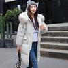 New Down Cotton-padded Clothes for Women's Medium and Long Bread Clothes, Large Fur Collar Cotton-padded Jackets, Thickened Cotton-padded Jackets.