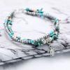 Foot Women Chain Starfish Turtle Sandal Turquoise Bead Ankle Bracelet Boho Beach