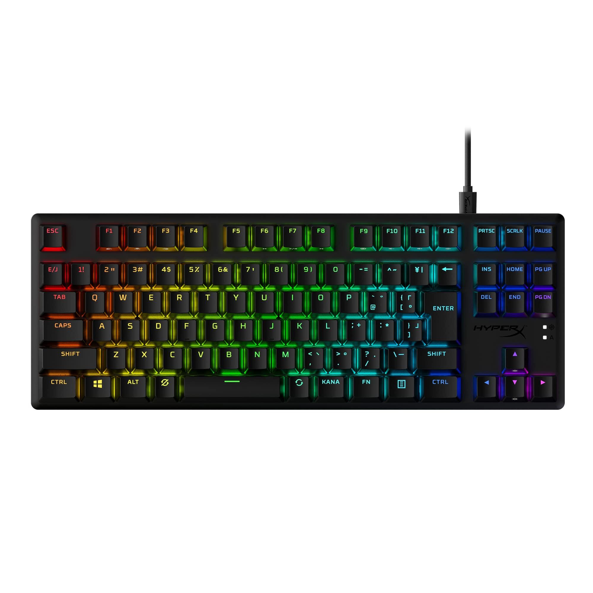 

HyperX Alloy Origins Core RGB PBT Механічна ігрова клавіатура Tenkeyless HyperX Aqua Axis For Gamers Manufacturer 2 Year Warranty Black [Japanese] чорний