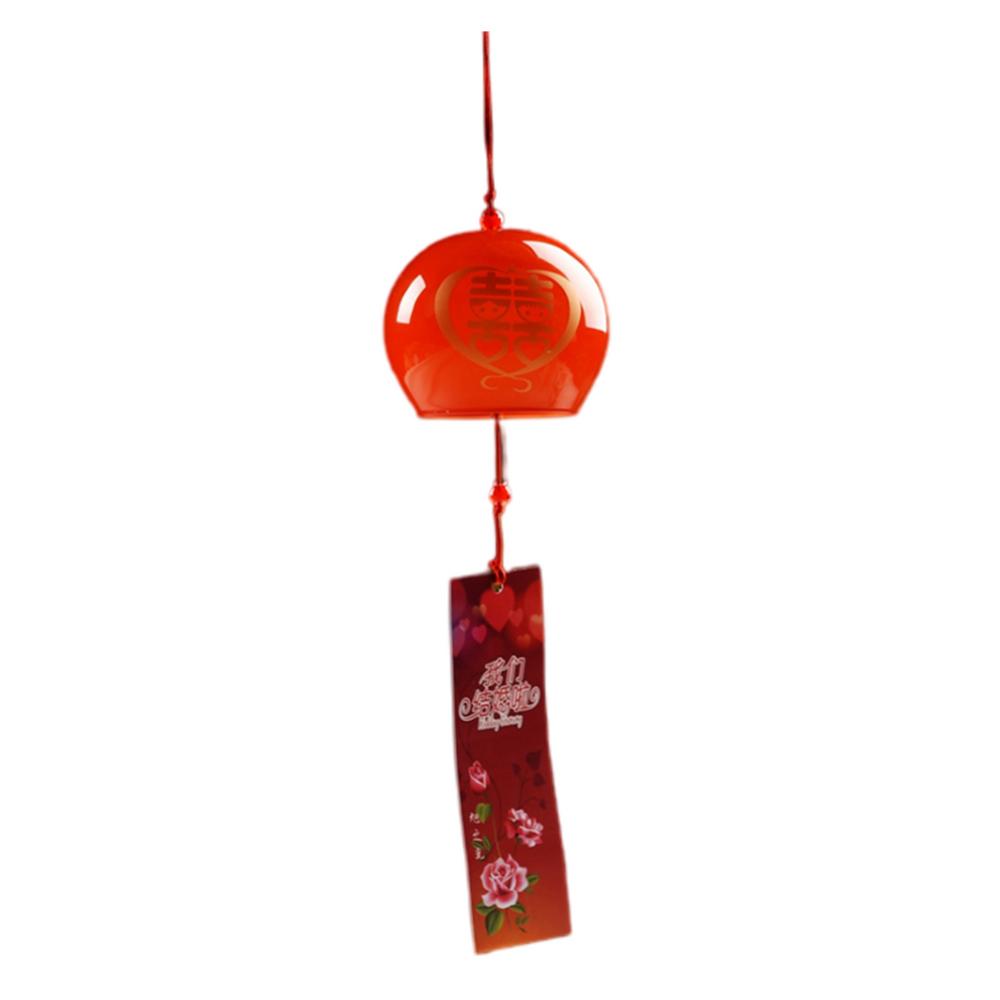 Japanese Wind Bell Handmade Glass Furin Home Decors Hanging Craft Cherry Blossom Pattern Home Garden Office Window Hanging Decor