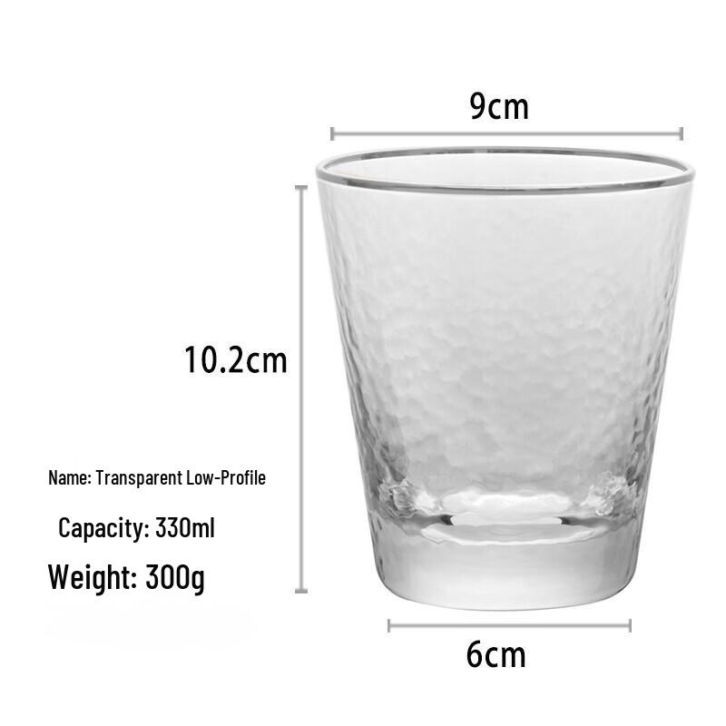 Shangqi Hammered Glass Tumbler Set