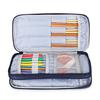Teamoy Knitting Needle Storage Case for Circular Needles, Knitting Needles (up to 25cm), Crochet Hooks, Lace Hooks, Scissors, Sewing Needles, and Stit