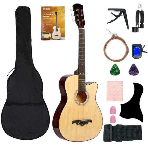 Goodraio Acoustic Guitar Beginner Set, 38-inch, for Students, Children, and Adults, Beginner Practice, Folk Guitar, Classical, with Simple Instruction
