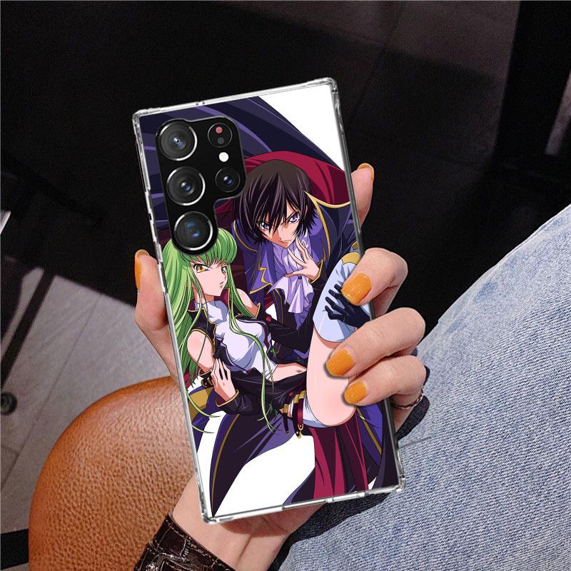 Code Geass Anime Phone Case For Samsung Galaxy S24 S25 Edge S26 Ultra S23 S22 S21 Plus S20 FE + Personalized Print Cover Galaxy