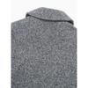 Women Fashion with Pockets Grey Front Zipper Jackets Vintage Lapel Neck Long Sleeves Female Chic Lady Outfits