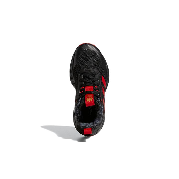 adidas OwnTheGame CNY K Resistentes a la abrasión Caña media Zapatillas de Baloncesto para Niños Negro Rojo Niños GY0812