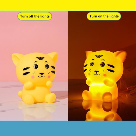 Tiger Night Light Endurance Decorative Kids Gift Bright Toddler Nursery Lamp for Kids