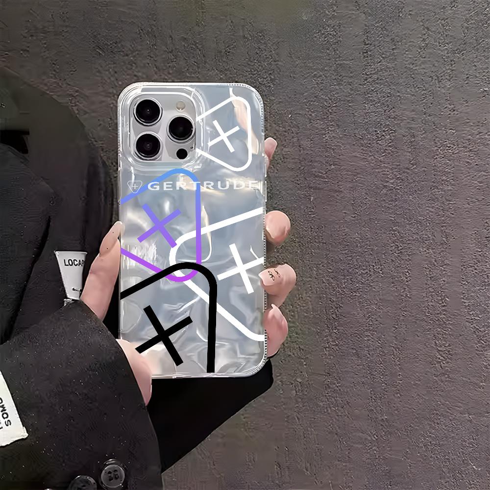 

Прекрасный Модный Чехол для Телефона G-Gertrude IPhone 16 15 14 13 Plus Pro Max Сатиновый Цветной Глянцевый Поверхностный Чехол iphone11