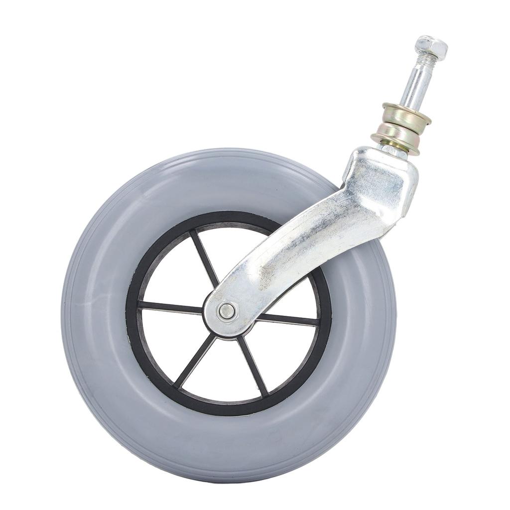Wheelchair Wheel Grey 8 Inch Thickened Univrsal Solid PU Wheelchair Caster Replacement