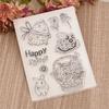 Metal Cutting Dies Clear Stamps Easter Rabbit Eggs Scrapbooking Album Photo Journal DIY Craft Card Making Home Decors