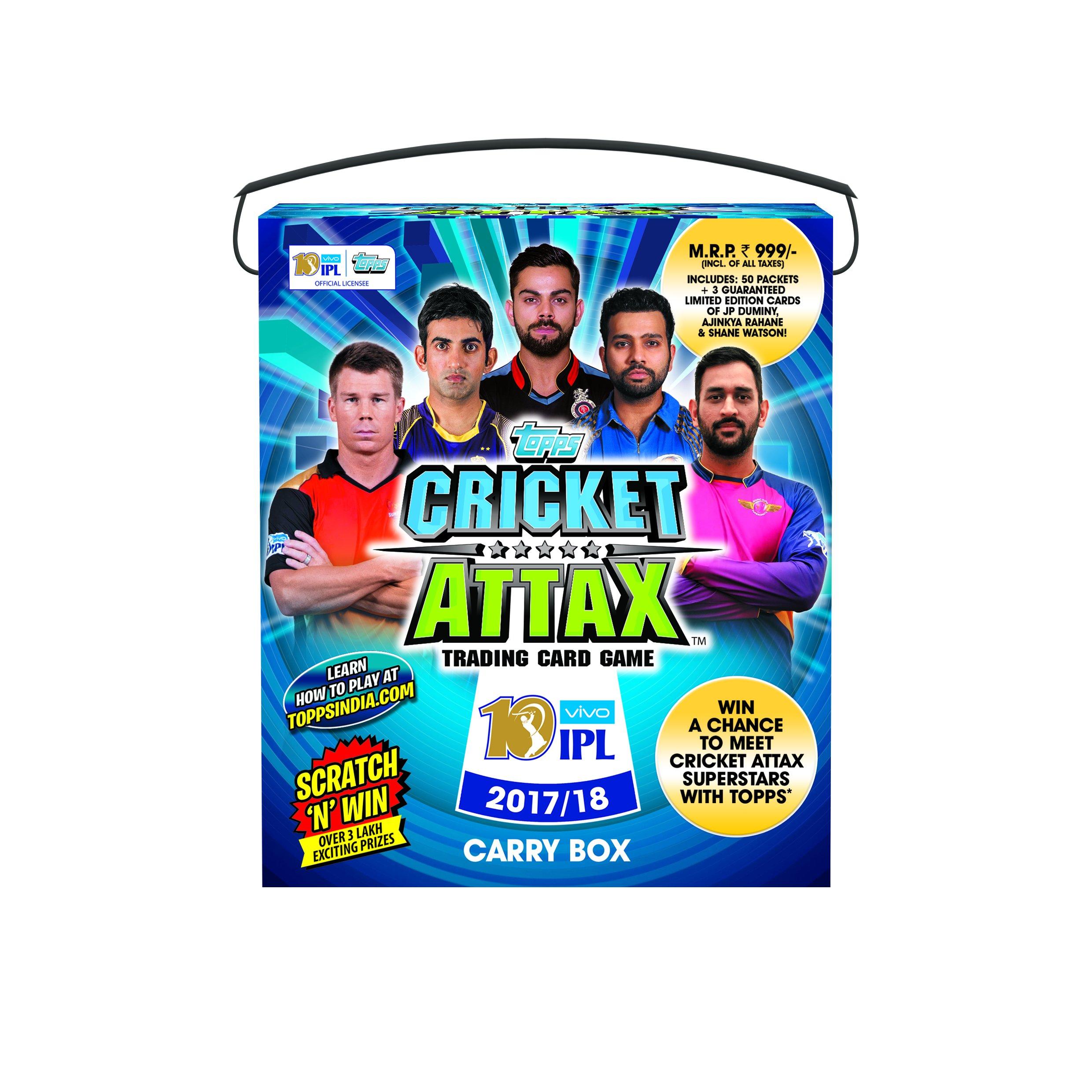 

Topps Cricket Attax IPL CA 2017 50s Carry Box, Multi Color