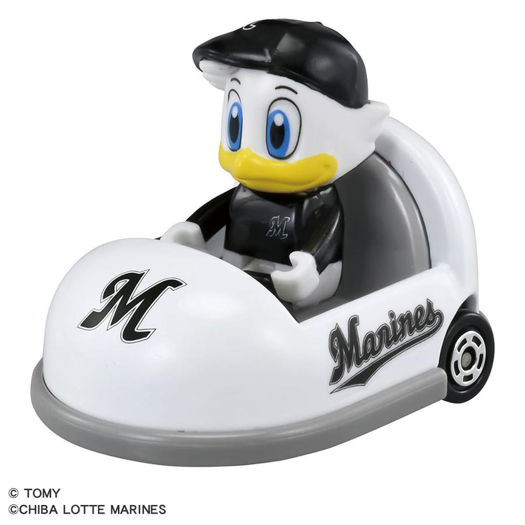 TAKARA TOMY Tomica 2025 Chiba Lotte Marines Mascot Car, Miniature Toy for Ages 3 and Up