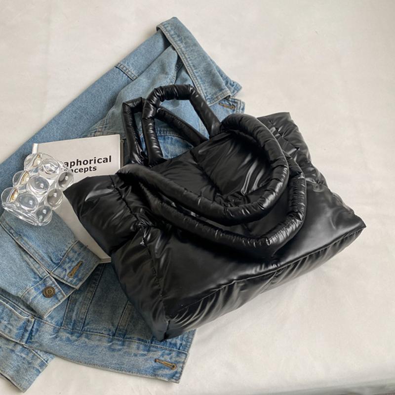 Handbag Female Large-capacity Bag Female New Tide Fashion Shoulder Bag Fall And Winter Shopper Puffer Tote Bag