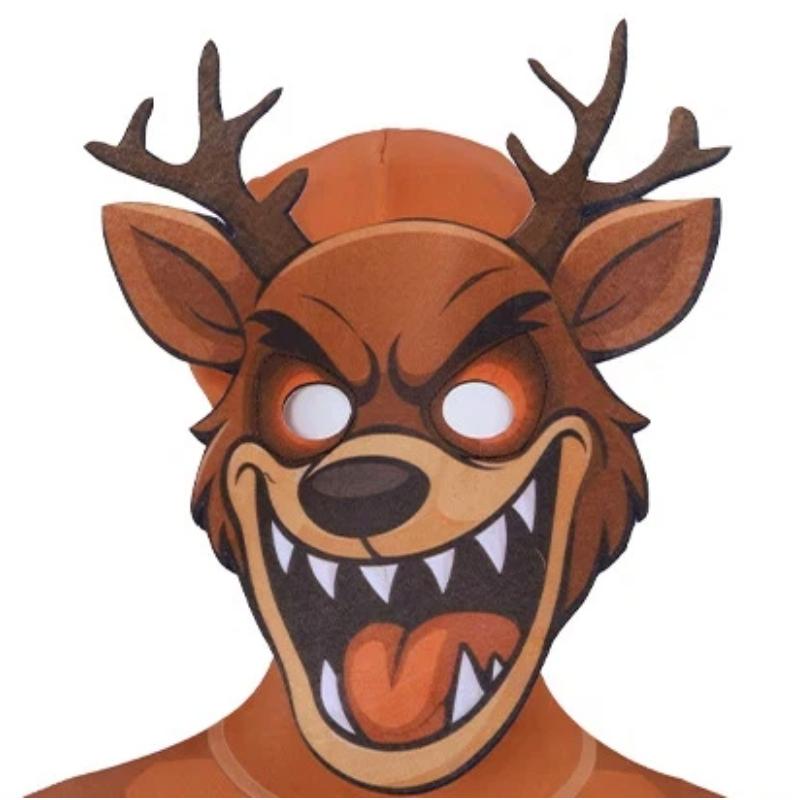 Horror Game 99 Night In The Forest Children Cosplay Jumpsuit Headgear for Men and Women Goat Deer Owl Costume Toy Birthday Gift