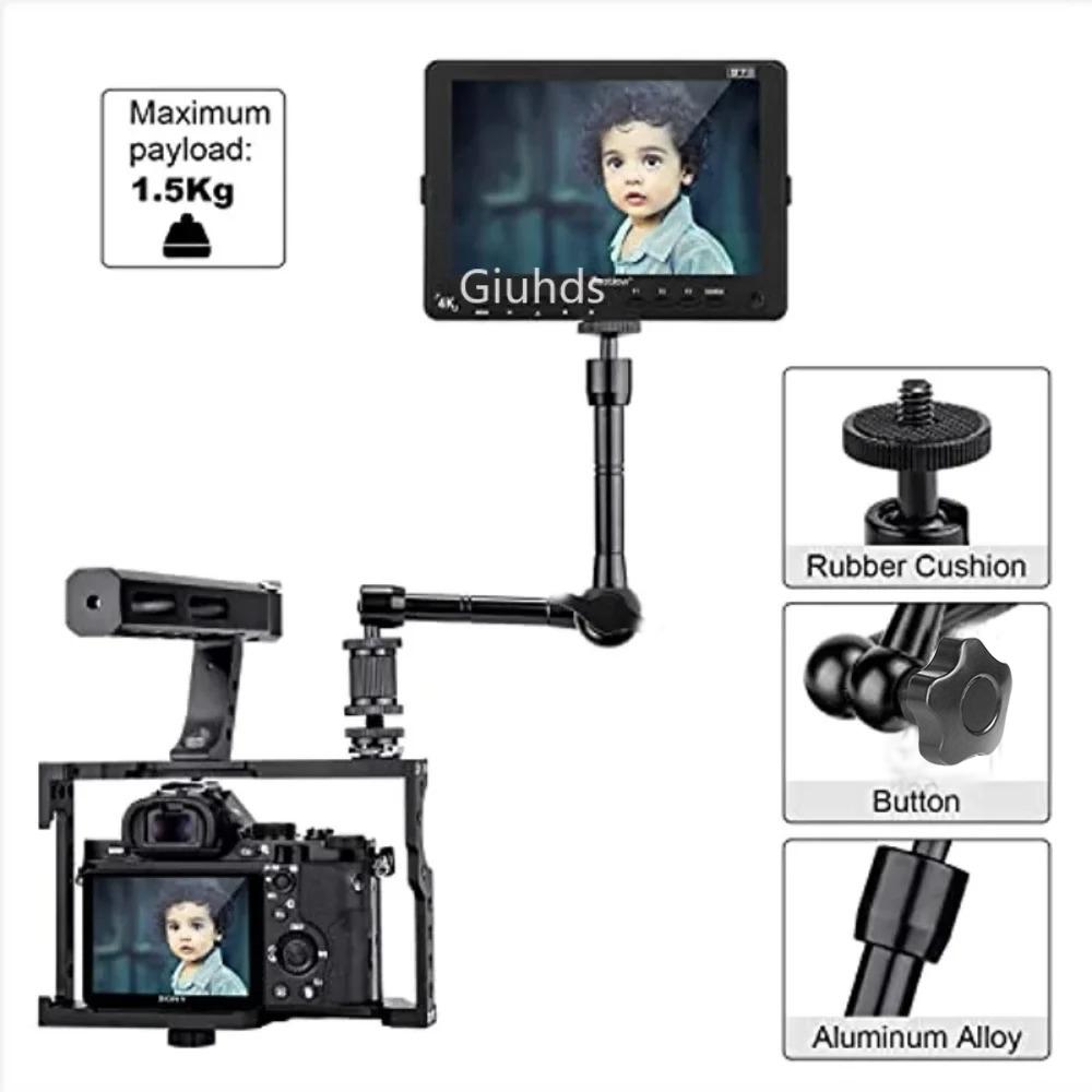 Verbesserter 11" Verstellbarer Reibungskraft Gelenkiger Magischer Arm für DSLR Monitor Blitz LED Videoleuchte Vlog Cage Rig Stativ Gimbal