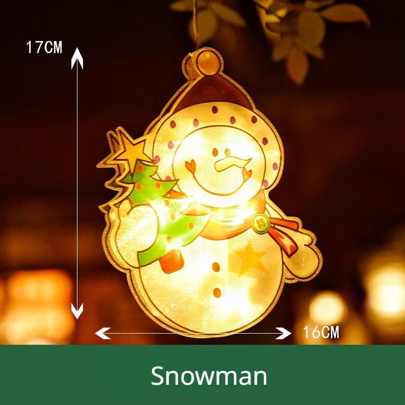Christmas Decorative Lights Santa Suction Lights Christmas Tree Decorations Festive Styling Lights Window Lighting Decorations