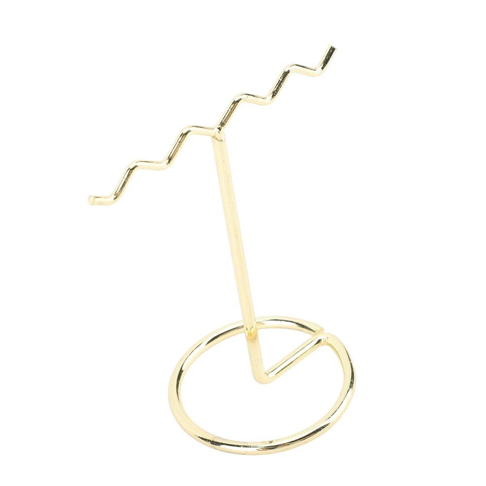 4pcs Light Gold Jewelry Display Rack T Shaped Earring Organizer Stand Home Storage