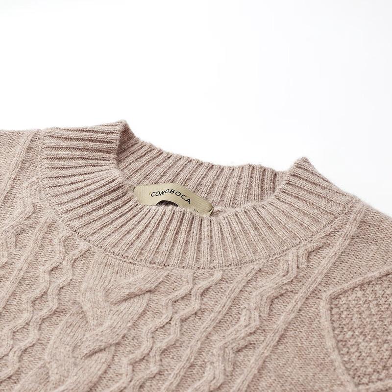 Men's Cable Knit Wool Sweater