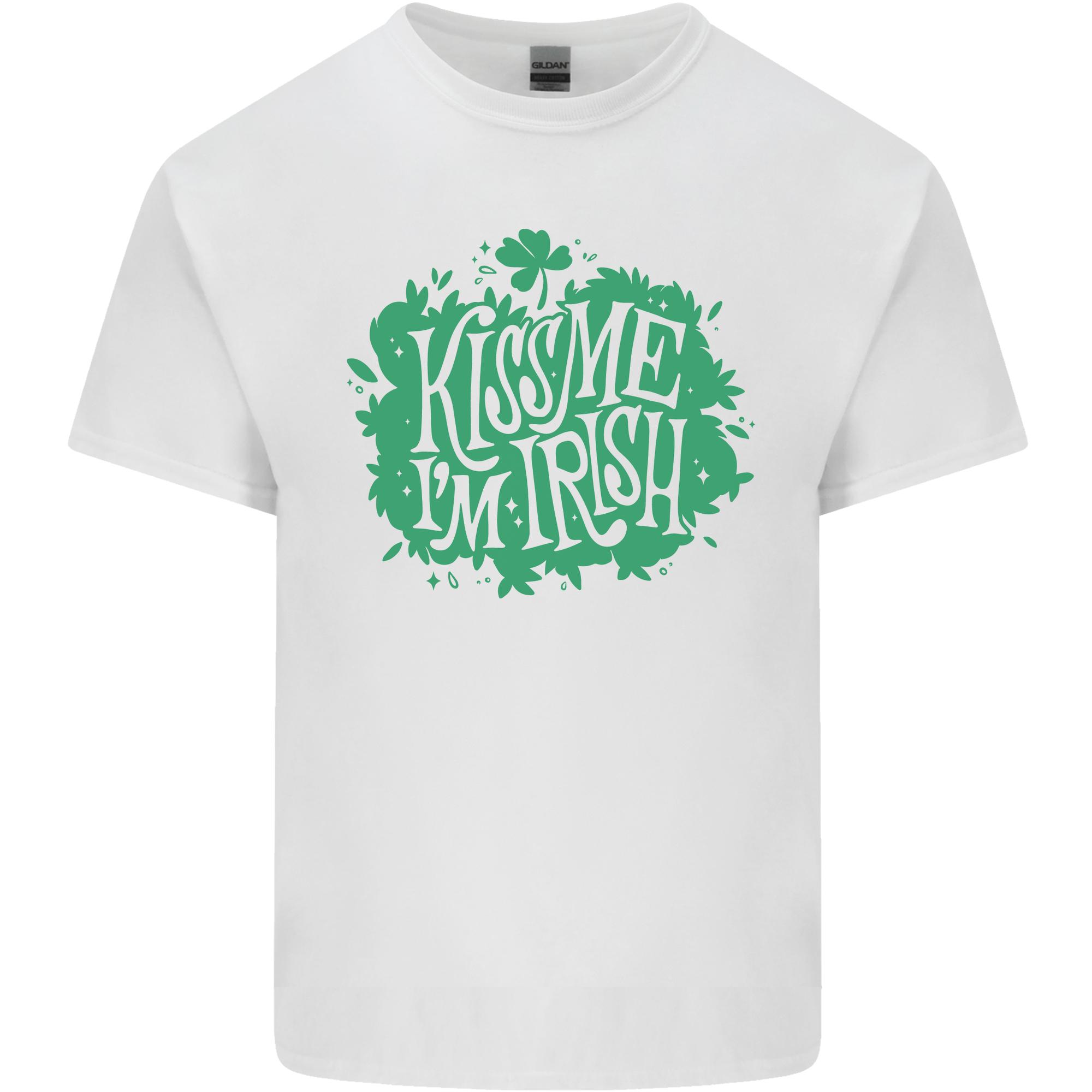 Kiss Me Im Irish Funny St Patricks Day Unisexs Light Cotton TShirt S