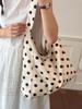 2026 Korean Style Polka Dot Underarm Handbag - Women's Versatile Niche Design Tote & Shoulder Bag