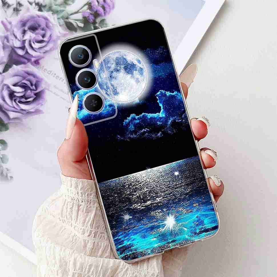 For Realme C65 Case Cute Cartoon Butterfly Cover Soft Silicone Phone Case Fundas For Realme C 65 C65 RealmeC65 4G Bumper