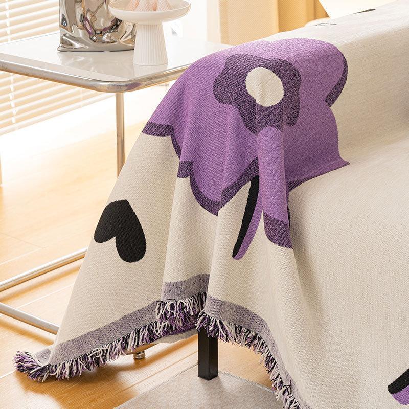 Новый чехол для дивана из шенилла с принтом — фото 10