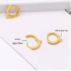 Zircon Circle Earrings: Hoop, Stud, Clip, and Hook Jewelry Making Accessories