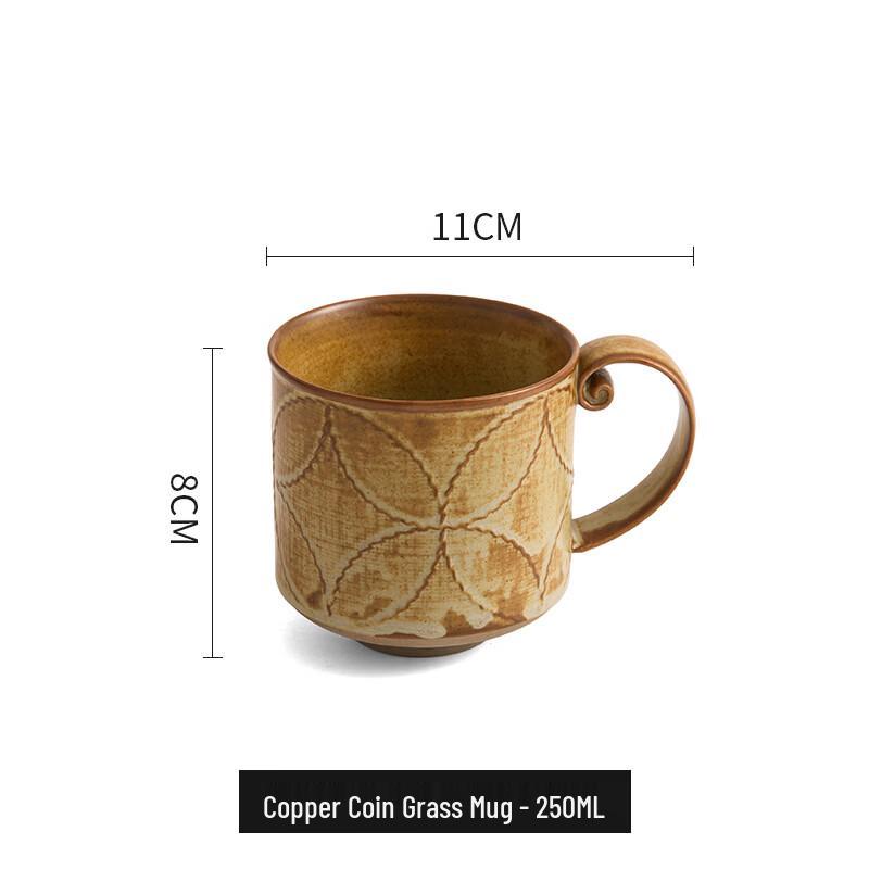 

OLOEY Vintage Style Coffee Mug with Pennywort Design