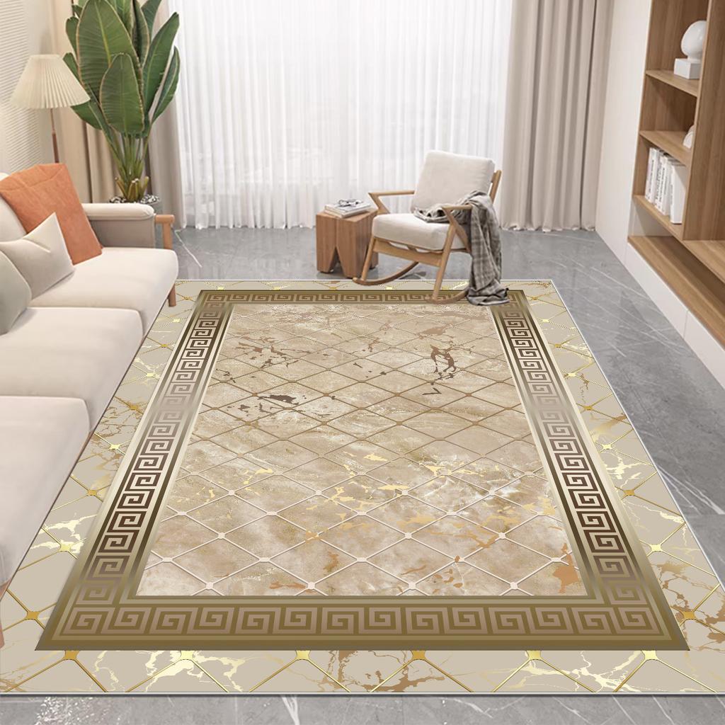 Nordic Luxury Style Carpet In The Living Room Easy Clean Absorbent Soft Mat Antiskid Lounge Decor Rugs Big Size Room Floor Mats