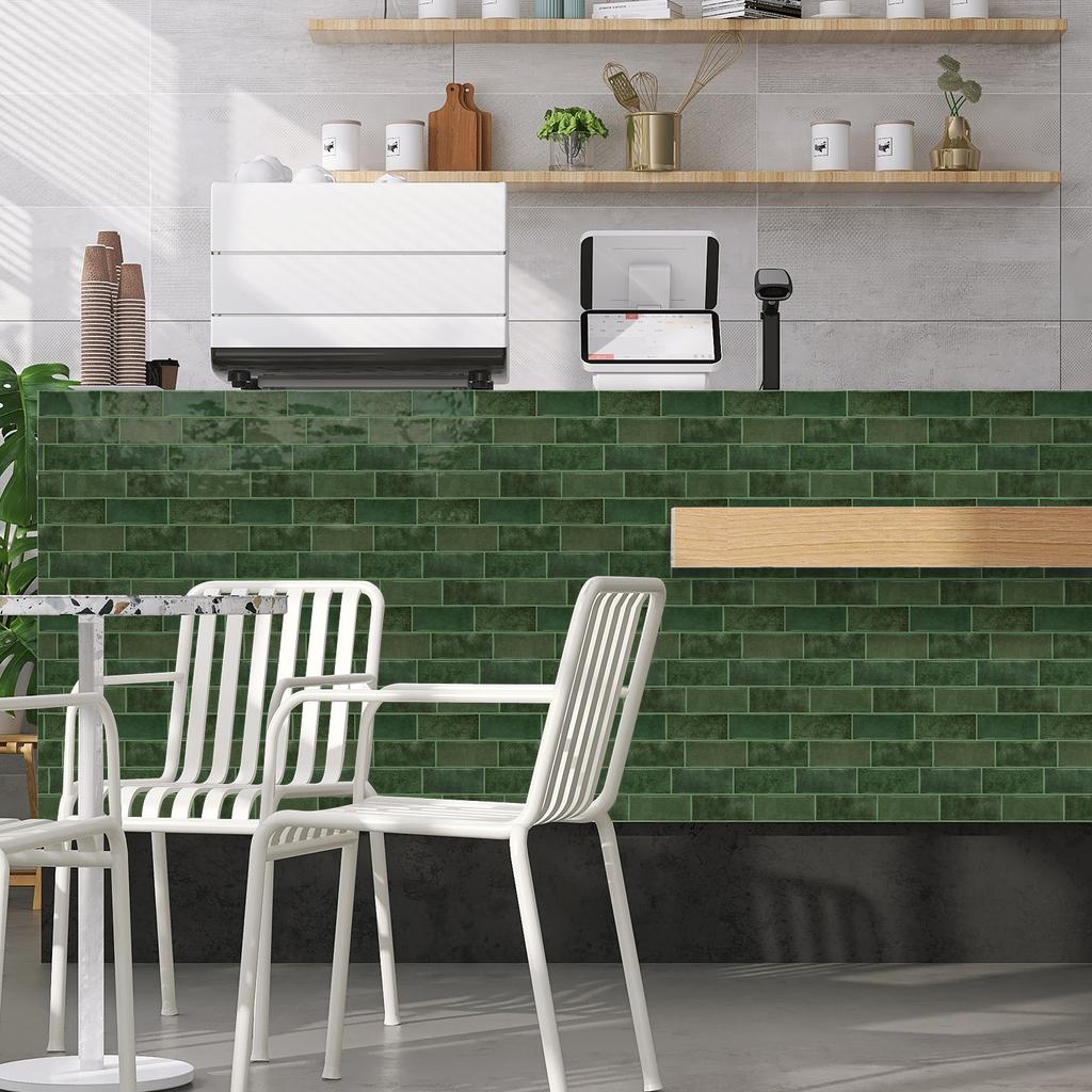 3D self-adhesive wall stickers, waterproof and easy to clean, suitable for kitchen, bathroom, living room, dining room, etc.