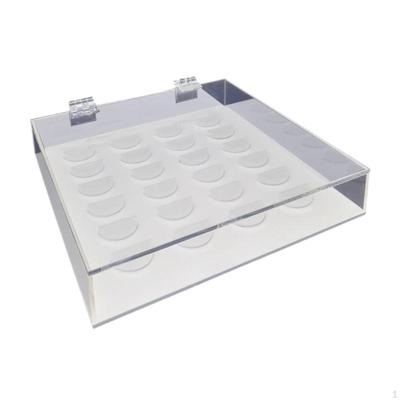 Eyelash Storage Box,Eyelash Display Case,Sturdy Compact Empty Holder Extension Tool Lash