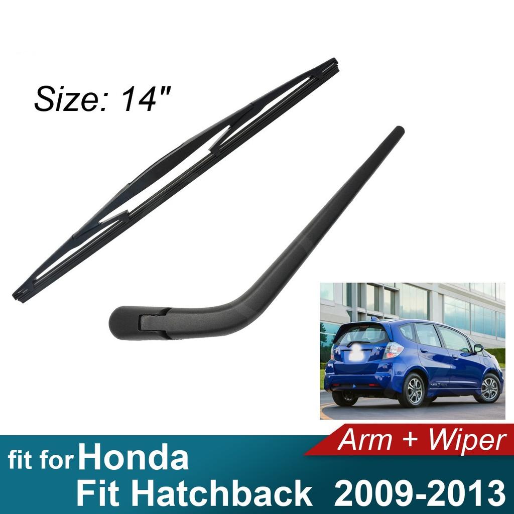 Car Rear Arm Wiper for Honda Fit Hatchback 2009-2013 Fit Tailgate Window Rain Brush Windshield Windscreen  2010 2011 2012 2013