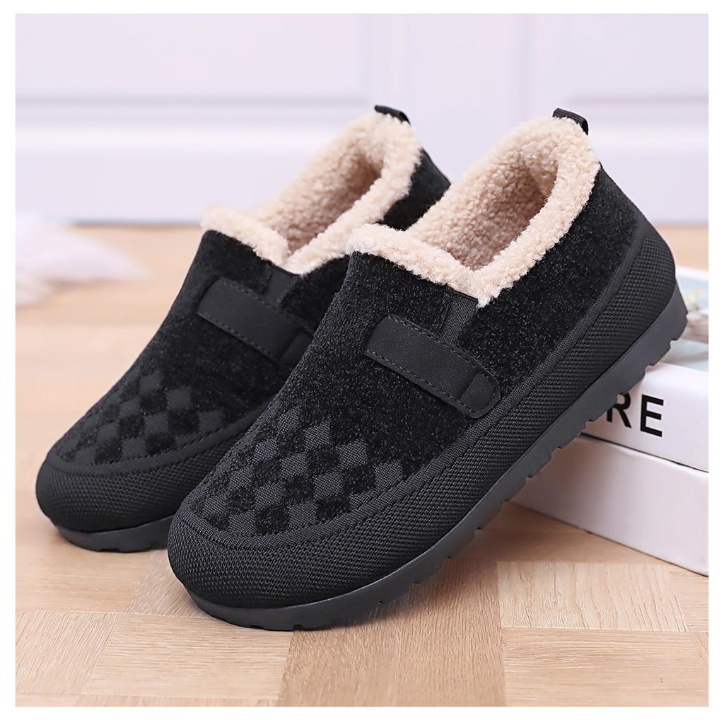 New Women's Cotton Boots with Added Fleece and Thickened Snow Boots, Casual and Versatile Cotton Shoes