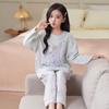 Girls Cotton Pajama Set Cartoon Print Long Sleeve Sleepwear Home Outfit Fall 2026