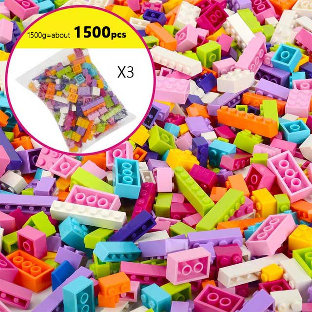 250-3000pcs Building Blocks DIYCreative Bricks Compatible Inglys Classic Bricks Bulk Base Plate Educational Toy For Children