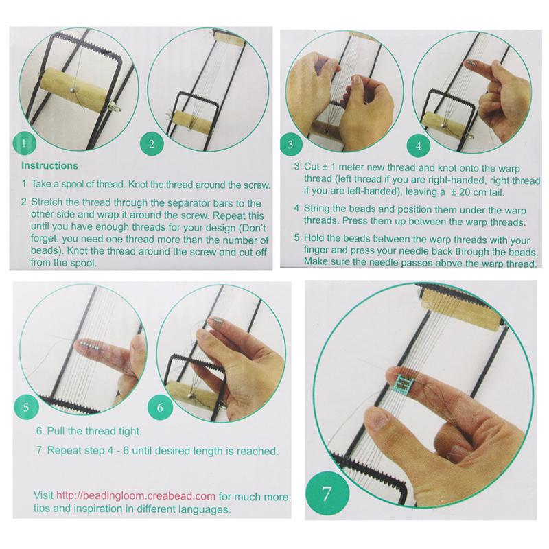 DIY Wood Weaving Beading Loom Kit for Jewelry Bracelet Handmade Knitting Machine Wood Alloy Material