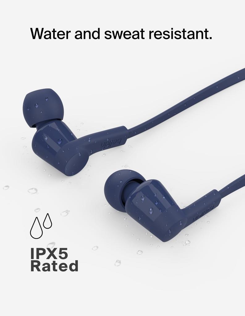 Belkin SoundForm Wired In-Ear Earphones with USB-C Connector and Mic - Headphones for iPhone 16, iPad Mini, Galaxy S24, Android, and More with USB-C