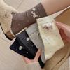 Socks Pure Cotton Stacking Socks Cute Cartoon Season Puppy Pastoral Cotton Medium Tube Socks